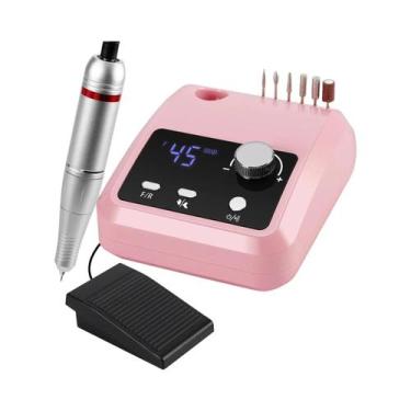 Imagem de Máquina De Perfuração De Unhas Profissional 45000RPM 30W Com Tela LCD,