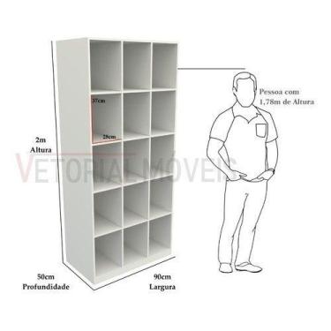 Imagem de Armário Colmeia M18 (organizador, Estante, Prateleira ) - VETORIAL MÓV