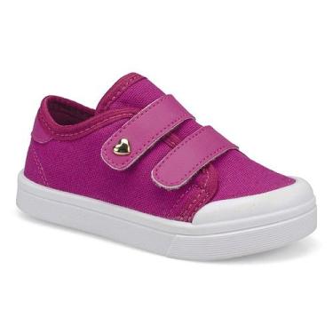 Imagem de Tênis Infantil Feminino Coração Pink Pequito, 22, Pink