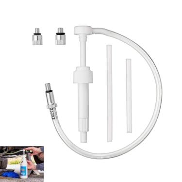 Imagem de Icyfond Bomba de fluido para garrafas padrão, bomba de fluido de transmissão com adaptador de terceira mão - 8cc por curso, kit extrator de transferência de fluido de transmissão para motores de popa