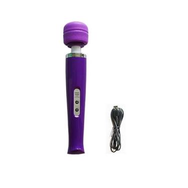 Imagem de Varinha Mágica Vibrador Recarregável 36cm - Silicone Ultra Macio 10 Níveis Vibração - Prazer Intenso e Relaxamento Profundo