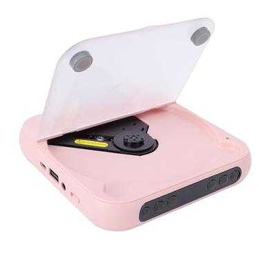 Imagem de EBTOOLS Leitor de CD Portátil, 5.3 Com Bateria Recarregável, Alto-falantes Estéreo Duplos, Display LCD, Suporta CD MP3 WMA AUX USB, para Uso Externo Em Carro Doméstico (PINK)