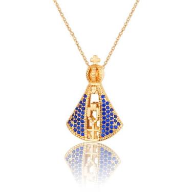 Imagem de Colar Nossa Senhora Aparecida Banhado A Ouro 18k Dourado - BEST FRIEND