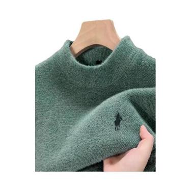 Imagem de Suéter Masculino De Inverno Com Bordado Em Pelúcia, Designer, Casual, 