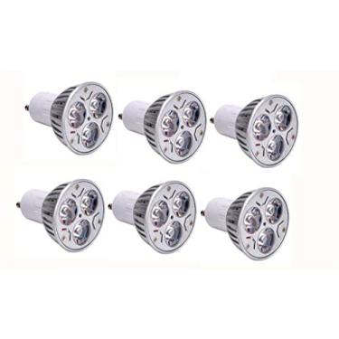 Imagem de GU10 Lâmpadas LED Pacote com 6, GU10 3W Lâmpada LED Branca Quente Base GU10 AC85-265V Projetores de LED para Casa Cozinha Hotel Quarto Iluminação Embutida, Equivalente a 20W