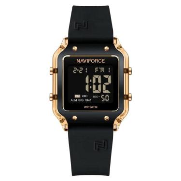 Imagem de Relógio Feminino Esportivo Multifuncional Digital 5atm A Prova D´agua Preto Rose