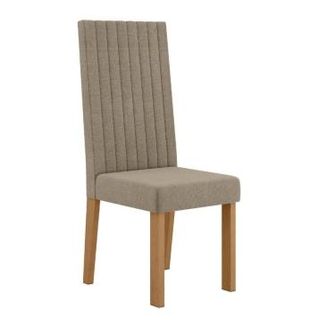 Imagem de Kit 6 Cadeiras Laura Com Encosto – Tecido Veludo Suede Bordado Estrutura 100% MDF – Sonetto