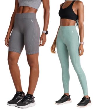 Imagem de Kit Lupo Sport Academia Legging Max + Bermuda Cós Alto-Feminino