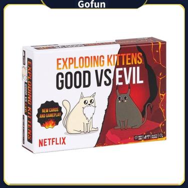 Imagem de Jogo de tabuleiro Exploding Kittens Good vs Evil com Playmat