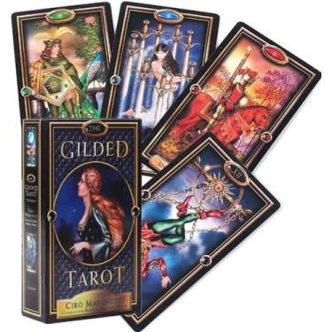 Imagem de The Gilded Tarot Deck Tarô Dourado Baralho de Cartas de Oráculo