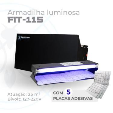 Imagem de Atrativo para Mosquitos Fit 115 1 Lâmpada Bivolt - Luminnus, Preto