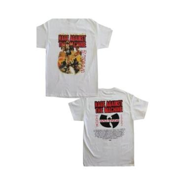 Imagem de 1997 Tang Tour Rage Against The Machine Camisa Branca Unissex, BR-G2, 