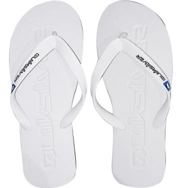 Imagem de Chinelo Quiksilver Molokai Debossed Branco e Azul-Unissex