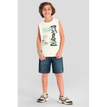 Imagem de Regata infantil menino de skate em gel Brandili-Masculino