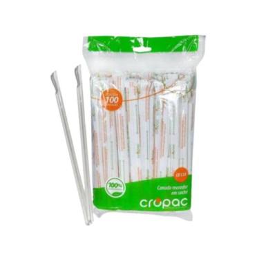 Imagem de Canudo embal 6mm cb-533 c/ mexedor cx-12 x100 und - MARCA PADRAO, Bran