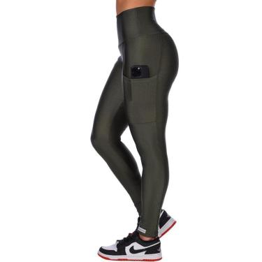 Imagem de Calça Legging Cós Alto Fitness Cirrê Com Bolso Summer Soul-Feminino