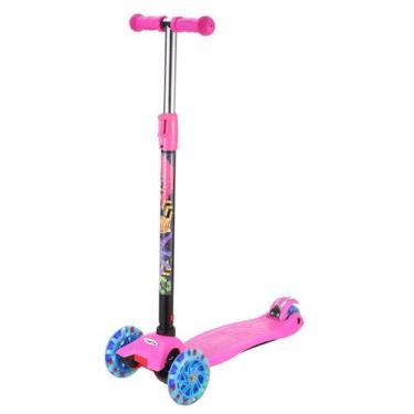 Imagem de Patinete Infantil 4 Rodas Led Altura Ajustável Scotter 40Kg - DM