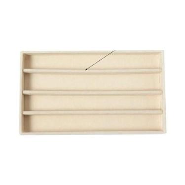 Imagem de Bandeja De Armazenamento De Joias De Pelúcia Destacável Para Brincos, 