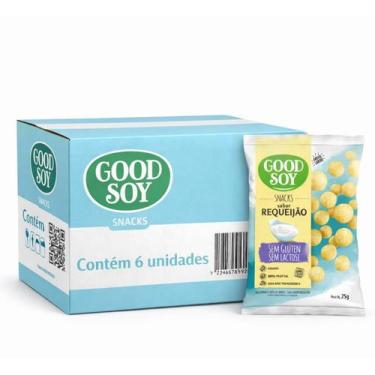 Imagem de Kit 6 Snacks De Soja Goodsoy S/ Gluten Sabor Requeijao 25G