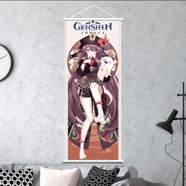 Imagem de Pôster de arte de parede Genshin Impact Raiden Shogun e Itto