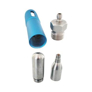 Imagem de Adaptador De Recarga De Cartucho De CO2 Reutilizável De 12g Em Aço Ino