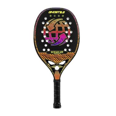 Imagem de Raquete de Beach Tennis Ocean Air Ghost 6.0 Kevlar Preto-Unissex