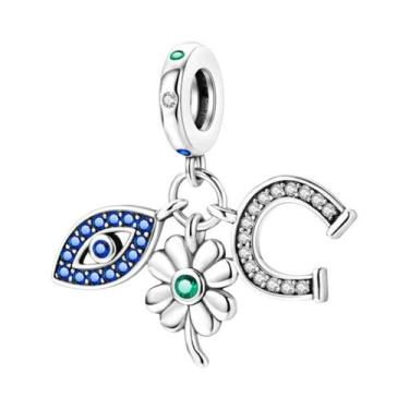 Imagem de Berloques De Prata 925 Olho Do Diabo Para Pulseiras Qikaola - Joias DI