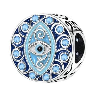 Imagem de Berloques De Prata 925 Olho Do Diabo Para Pulseiras Qikaola - Joias DI