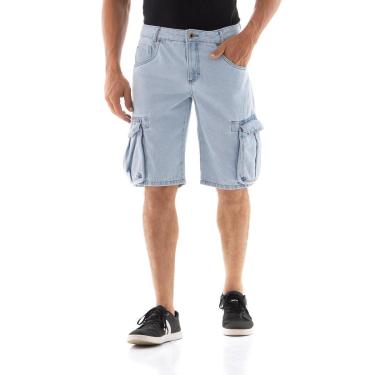 Imagem de Bermuda Jeans Masculina Arauto Relaxed Cargo-Masculino