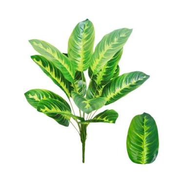 Imagem de Planta Artificial Grande De Palmeira Tropical 65-125cm Com Folhas De B