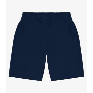 Imagem de Bermuda Básica Menino Rovi Kids Azul, 18, Azul