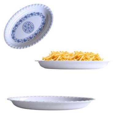 Imagem de Travessa Oval em Melamina Portuguesa Prato Petisqueira 30cm - Fx