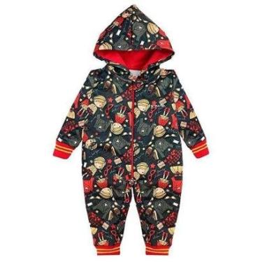 Imagem de Macacão Bebê Menina Moletom c/ capuz Grow Up-Feminino