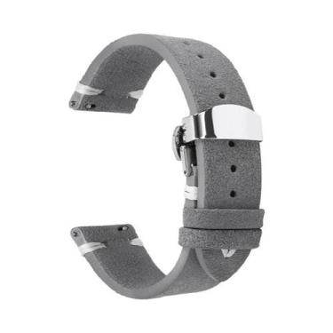 Imagem de Pulseira De Couro Suede De 18mm, 20mm E 22mm Para Relógio Seiko, Acess