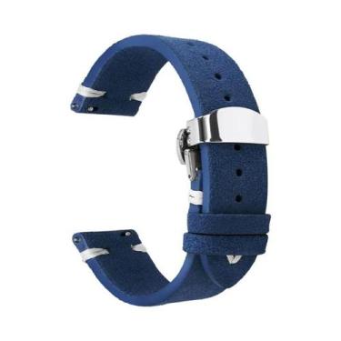 Imagem de Pulseira De Couro Suede De 18mm, 20mm E 22mm Para Relógio Seiko, Acess