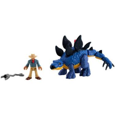Imagem de Imaginext Stegosaurus e Dr. Grant Jurassic World - Mattel, Colorido, J