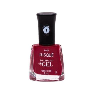 Imagem de Esmalte Risqué Diamond Gel Vermelho Rubi Cremoso 9,5ml, Vermelho Rubi