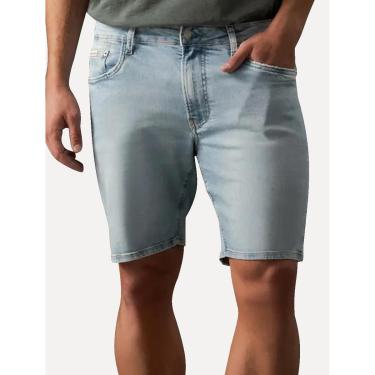 Imagem de Bermuda Calvin Klein Jeans Masculina Carnaby 9' 5 Pockets Azul Claro-Masculino