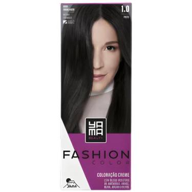 Imagem de Coloração Yama Fashion Color Tintura Tinta Cabelo Creme Mini Kit 1.0 P