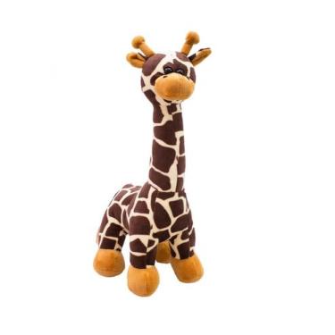 Imagem de Girafa de Pelúcia em Pé 34cm  Fofa, Macia e Antialérgica - Fofy Toys