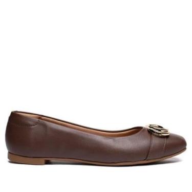 Imagem de Sapatilha Feminina Beira Rio Napa Turim Bege/Dourado-Feminino