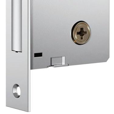 Imagem de Fechadura Auxiliar 1004 Com Roseta De Inox Polido - 10985 - Stam Fecha