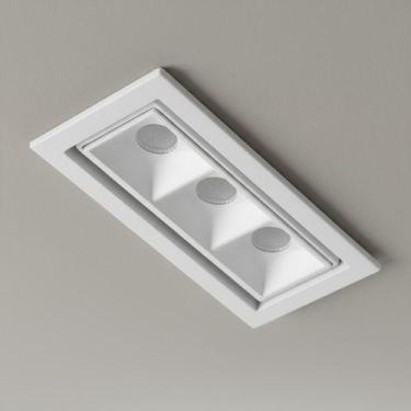 Imagem de Spot Embutir Picco Triplo Interlight 7w 2700k 4992 Ma S, Branco/Branco
