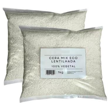 Imagem de Kit Cera Eco Mix Lentilhada 100% Vegetal para Velas 2Kg - Solven