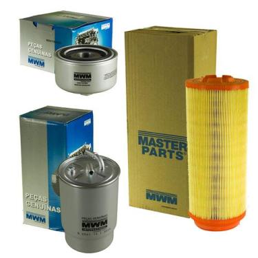 Imagem de Kit Filtro Ar Combustível Lubrificante S10 E Blazer 2.8 MWM 2006 a 201