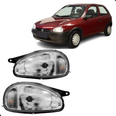 Imagem de Par Farol Corsa Pick-up Wind Sedan 94 A 2003 Pisca Cristal - BBS