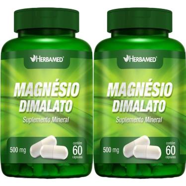 Imagem de Kit 2X Magnésio Dimalato - 60 Cápsulas - Herbamed-Masculino