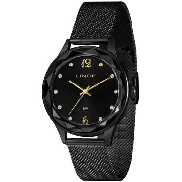 Imagem de Relógio LINCE Casual mesh feminino preto LRN4826L40 P2PX