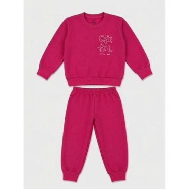 Imagem de Conjunto Infantil Moletom Peluciado Menina Inverno - NoBrand, Estrela,