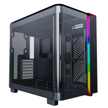 Imagem de Gabinete Gamer Montech King 95, Mid-Tower, Vidro Duplo Temperado, Preto - KING95BK-Unissex